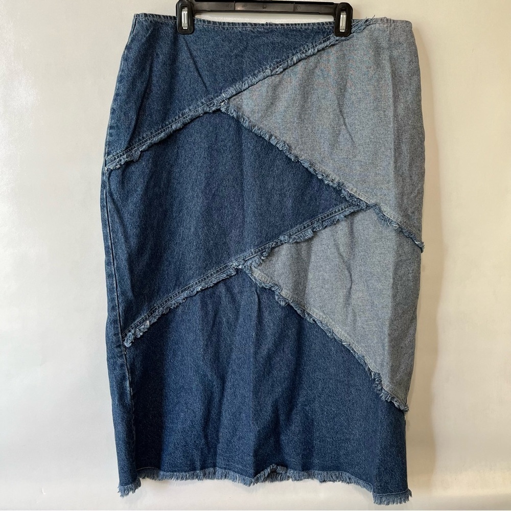 Vintage Jazzie Denim Patchwork Jean Skirt